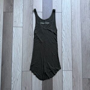 Enza Costa Women’s Green Olive Scoop Neck Tank Top New Without tags size L